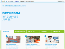 Tablet Screenshot of bethesda.de